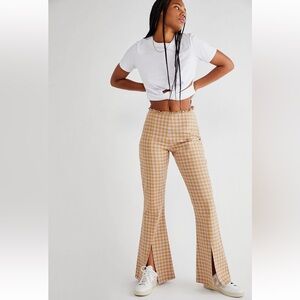 NWT | Free People Milk It Rodeo Gingham Pants